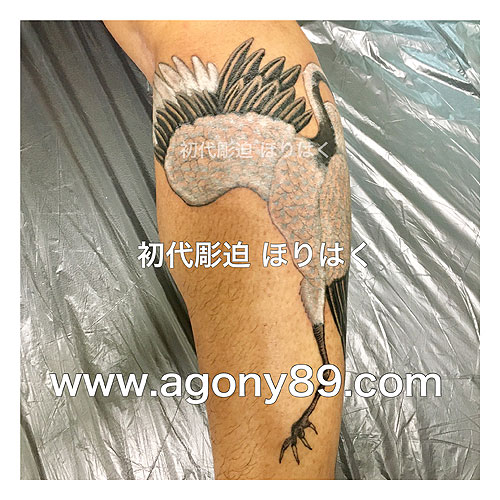 鶴の刺青 和彫り1452_4