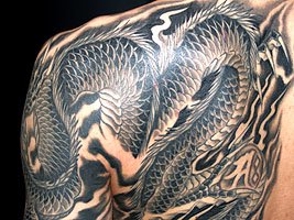 龍 刺青画像  暗雲昇龍362_11