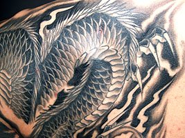 龍 刺青画像  暗雲昇龍362_12