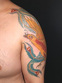 カラーの刺青 鳳凰366_2