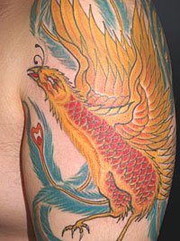 カラーの刺青 鳳凰366_3