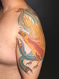 カラーの刺青 鳳凰366_5