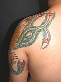 カラーの刺青 鳳凰366_7