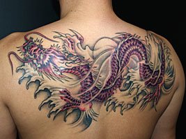 水の神様 龍の刺青タトゥーデザイン389_11