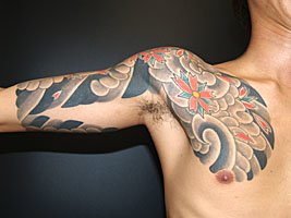 刺青 桜吹雪の額彫り 画像464_11