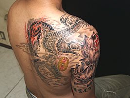 梵字と蓮の花 龍のデザイン510_12