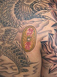 梵字と蓮の花 龍のデザイン510_5