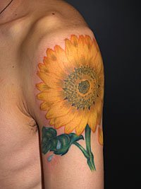 向日葵の花のタトゥー563_2