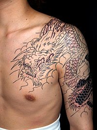 龍に菊 － 龍の刺青595_2
