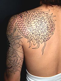 龍に菊 － 龍の刺青595_4
