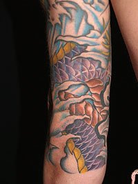 青紫色の龍 登竜門の刺青616_10