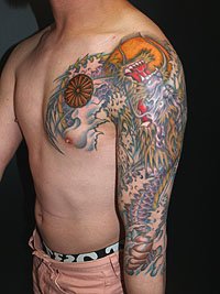 青紫色の龍 登竜門の刺青616_2