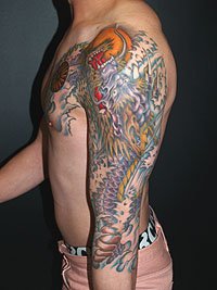 青紫色の龍 登竜門の刺青616_3