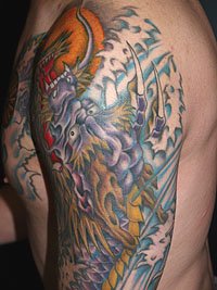 青紫色の龍 登竜門の刺青616_7