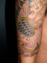 和彫り 鯉 刺青664_10