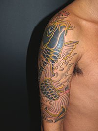 和彫り 鯉 刺青664_4