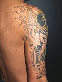和彫り 鯉 刺青664_5