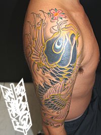 和彫り 鯉 刺青664_6