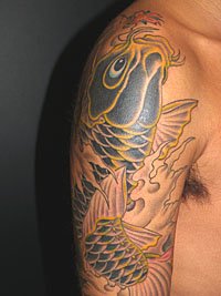 和彫り 鯉 刺青664_7