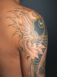 和彫り 鯉 刺青664_8