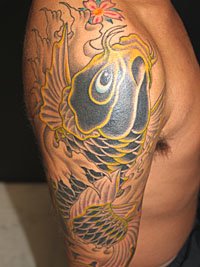 和彫り 鯉 刺青664_9